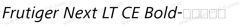 Frutiger Next LT CE Bold字体转换